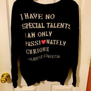 Einstein Quote Sweater